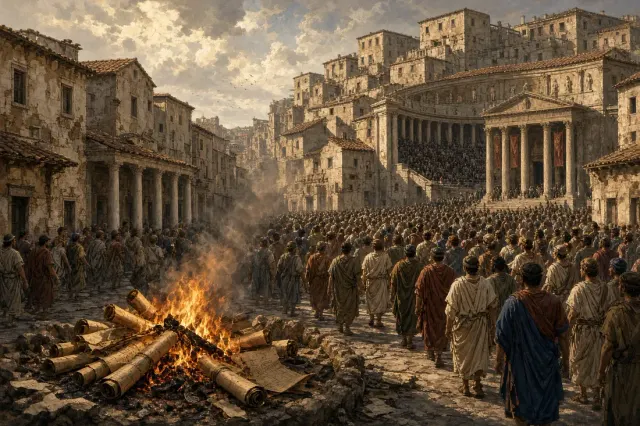 Acts 19:32-34: The more part knew not wherefore they were come together