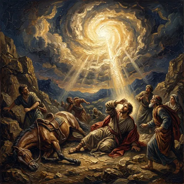 Acts 9:1-9: Suddenly there shined round about him a light
