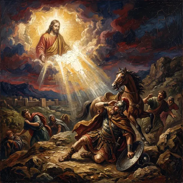 Acts 9:23-25: Let him down by the wall in a basket