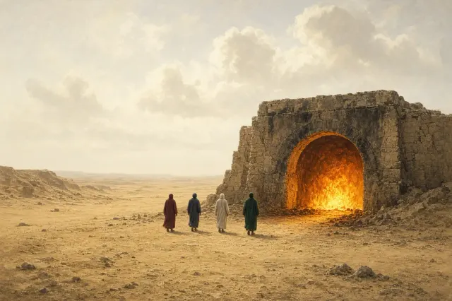 Daniel 3:26-27: Nor was an hair of their head singed