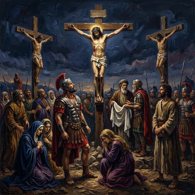Mark 15:18-19: They began to salute him, Hail, King of the Jews