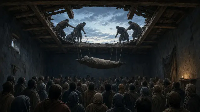 Marcos 2:1-12: Descobriram o telhado onde ele estava