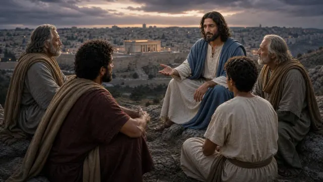 Matthew 24:1-2: There shall not be left here one stone upon another