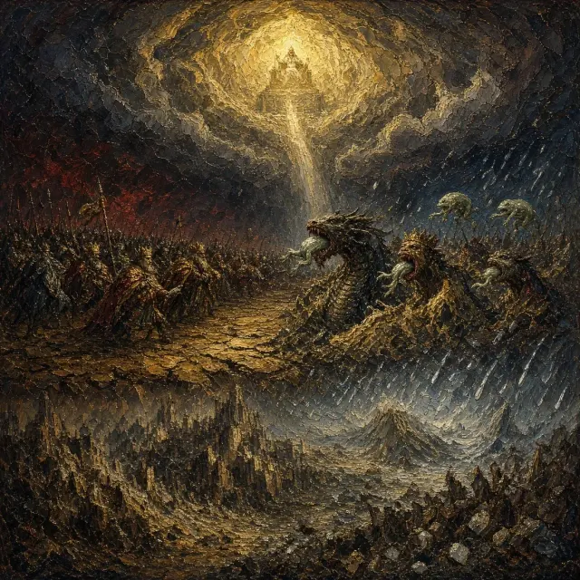 Revelation 16:3: Every living soul died in the sea