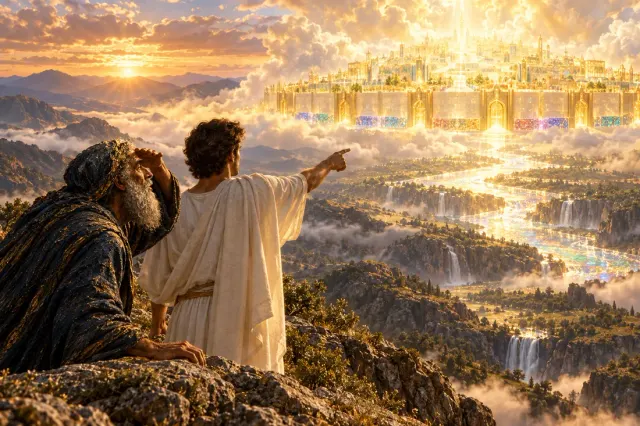 Revelation 21:2-4: God shall wipe away all tears from their eyes