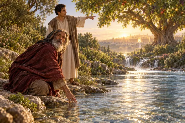 Revelation 22:1-2: On either side of the river, was there the tree of life