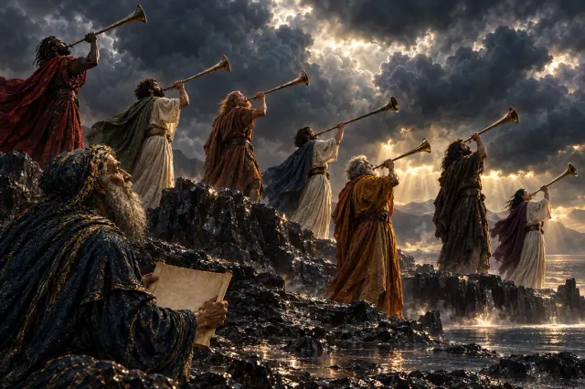 Revelation 8:1: Silence in heaven about the space of half an hour