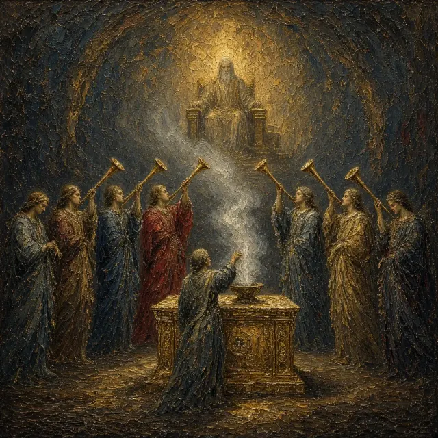 Revelation 8:7-12: The third part of the trees was burnt up